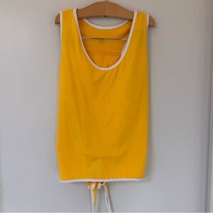 Five the Label Girls Yellow Criss Cross Tie Back Top in Petite Adult